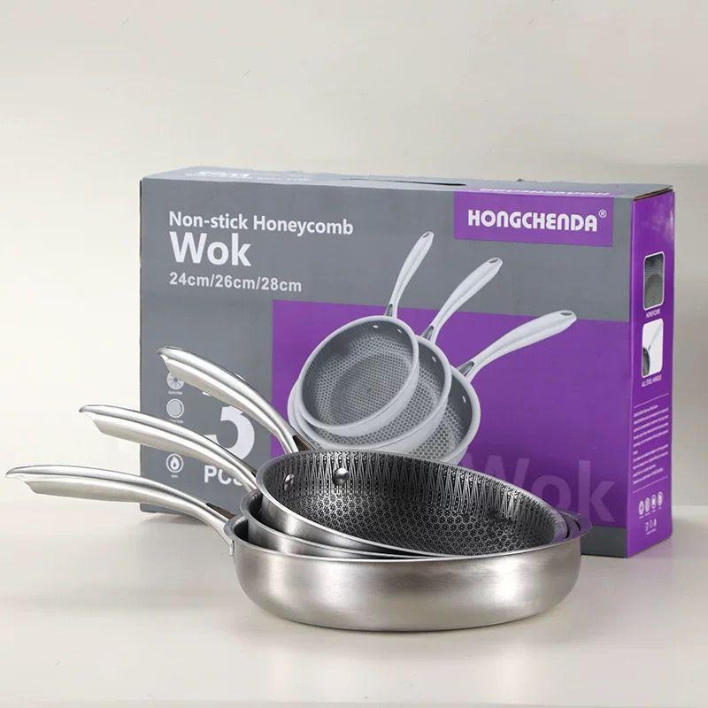 Пакување и димензии на професионалните wok тави